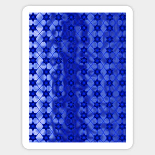 BLUE Stars Geometric Sticker